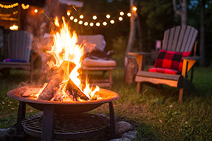 A firepit can make your outdoor living space more cozy and inviting