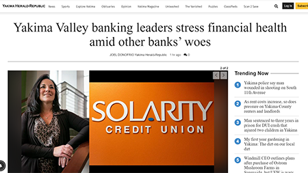 Mina Worthington Speaks on Yakima Valley Banking Health