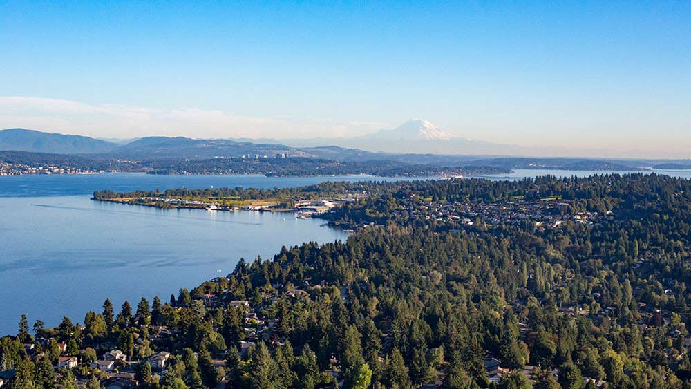 Beautiful view of Washington state landscape