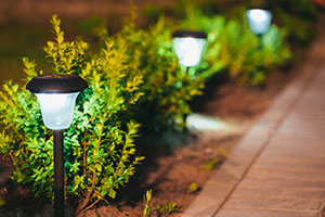 Outdoor lighting can provide safety as well as ambiance