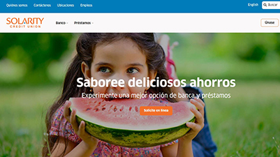Solarity Spanish website homepage screenshot