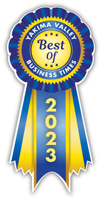 Yakima Valley Business Times Best of the Valley 2023 award ribbon