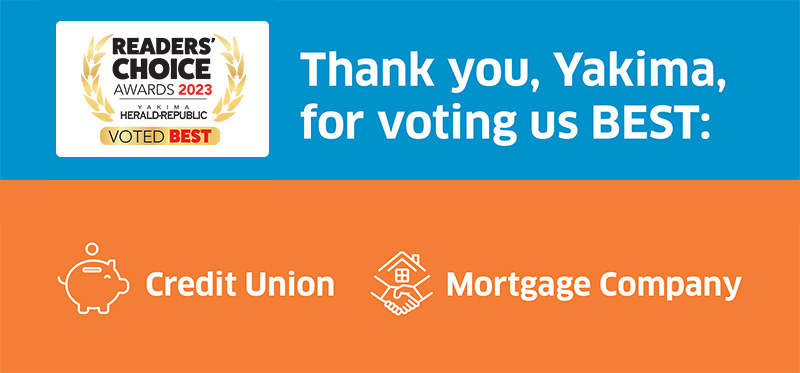 Thank you for voting us best credit union and mortgage company