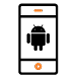 black-mobile-android-icon-orange