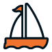 black-sailboat-icon-orange