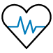 medical insurance blue icon