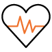 medical insurance orange icon
