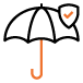 life insurance orange icon