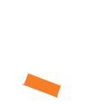 white-courage-fist-icon-orange
