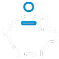 white-pig-icon-blue