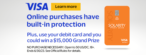 Visa online purchases have built-in protection